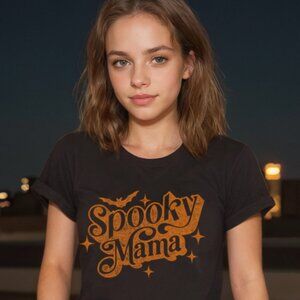 Spooky Mama, Halloween Graphic Tee, Halloween Graphic Shirt, Halloween Shirt